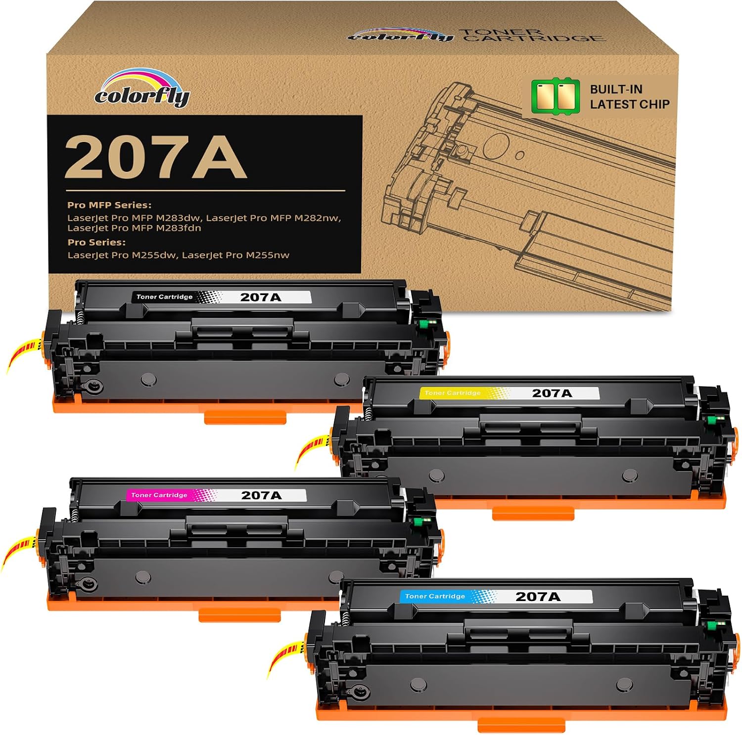 Detalle de 207A 207X MFP M283fdw Tóner 4 Pack 🖨