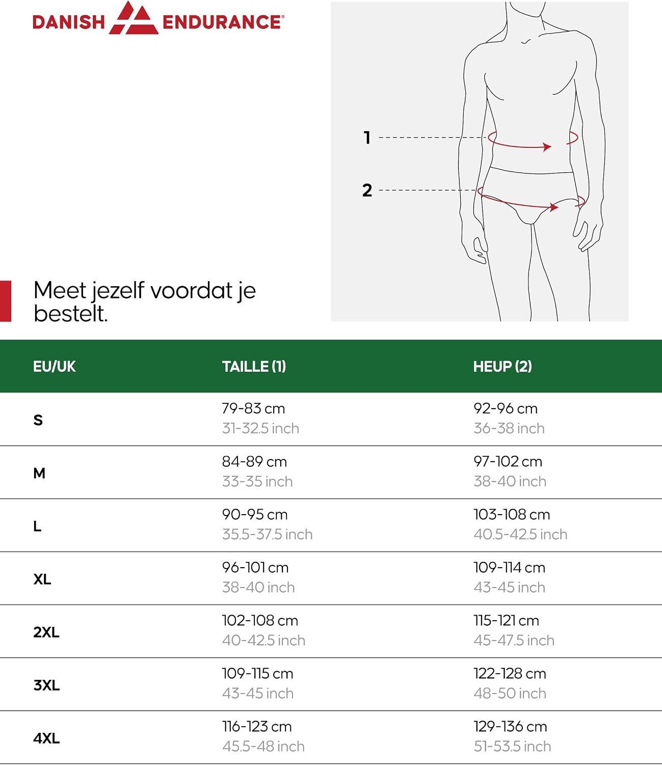 Thumbnail 5 de DANISH ENDURANCE sportboxershorts voor heren, 3-pack met normale of lange pijpen