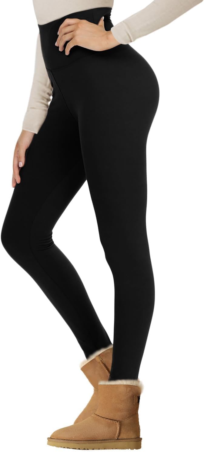 Detalle de NexiEpoch Fleece Lined Leggings 5.3in Waist 🧘♀