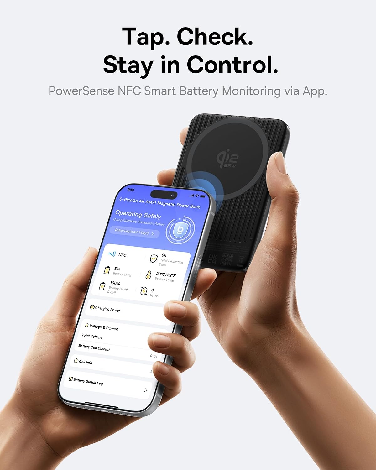 Detalle de Baseus Picogo Air Wireless Power Bank 10,000mAh