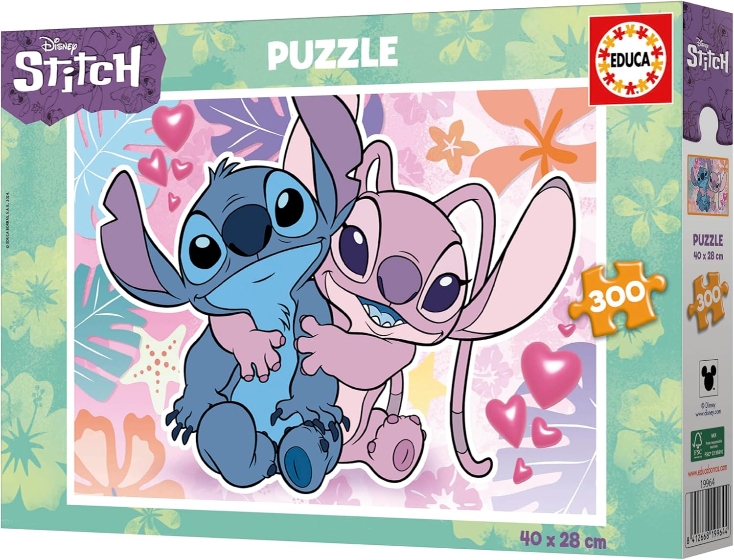 Thumbnail 3 de Educa Stitch Puzzle 300 pièces enfant Disney, 40 x 28 cm (dès 6 ans)