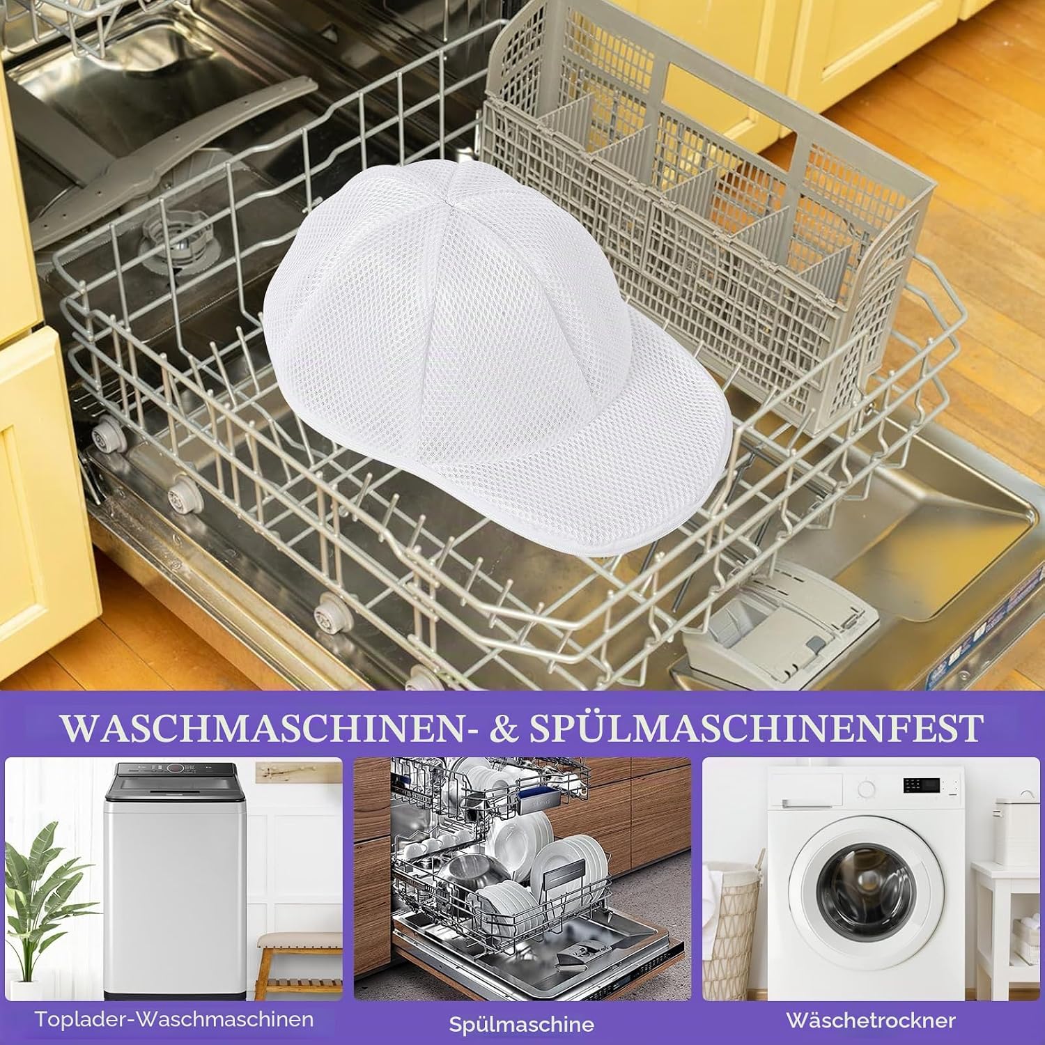 Detalle de Haiou Cap Washer – Cap-Waschmaschinen-Form für Baseballkappen