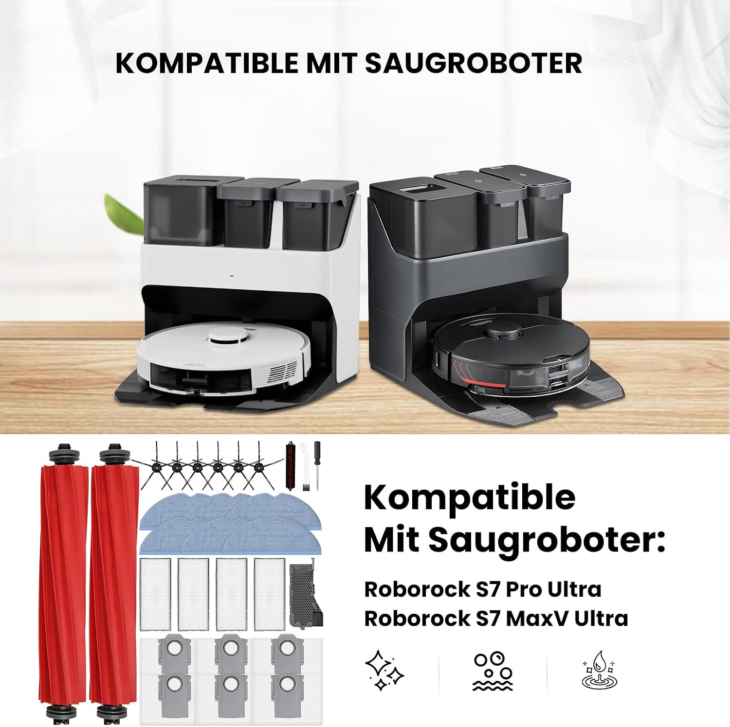 Thumbnail 1 de 28‑teiliges Zubehörset für Roborock S7 Pro Ultra