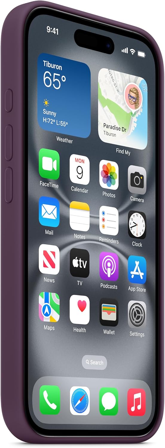 Thumbnail 4 de Apple MYY43ZM/A iPhone 16 Silicone Case with MagSafe and Camera Control, Plum
