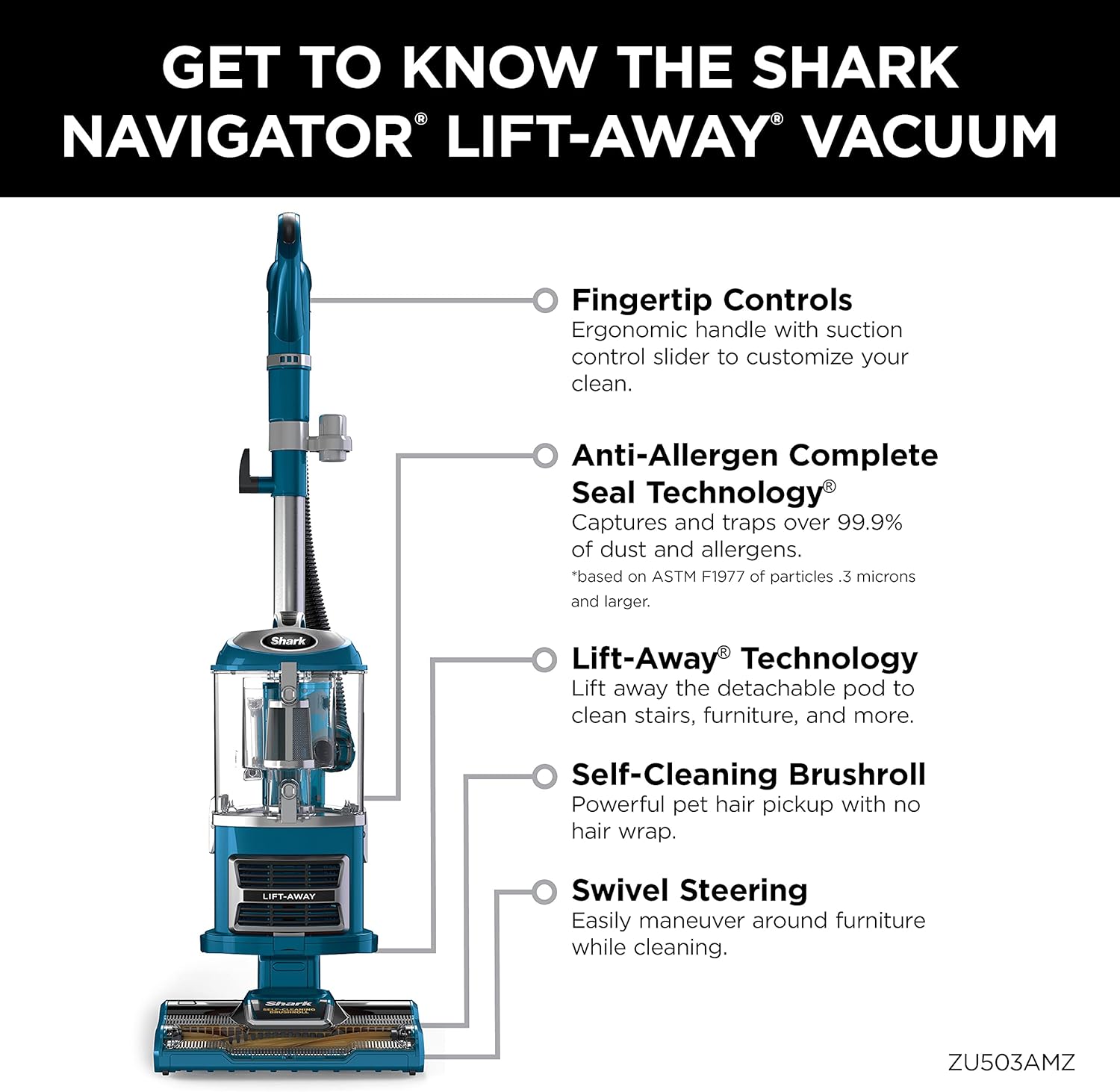 Thumbnail 6 de Shark Navigator Lift-Away 1200W Vacuum