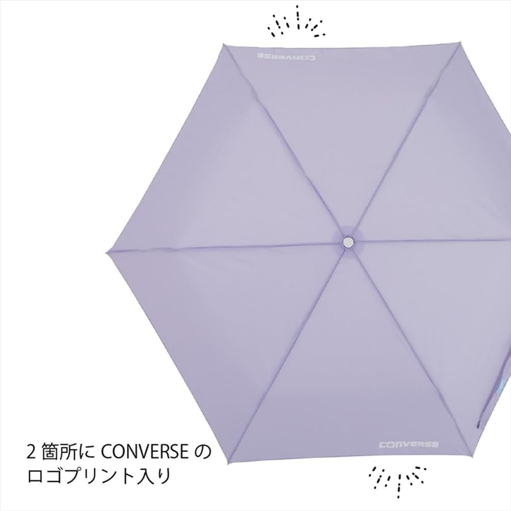 Detalle de 小川(Ogawa)CONVERSE 20351 子ども用折りたたみ傘 55cm・6本骨・はっ水・抗菌手元