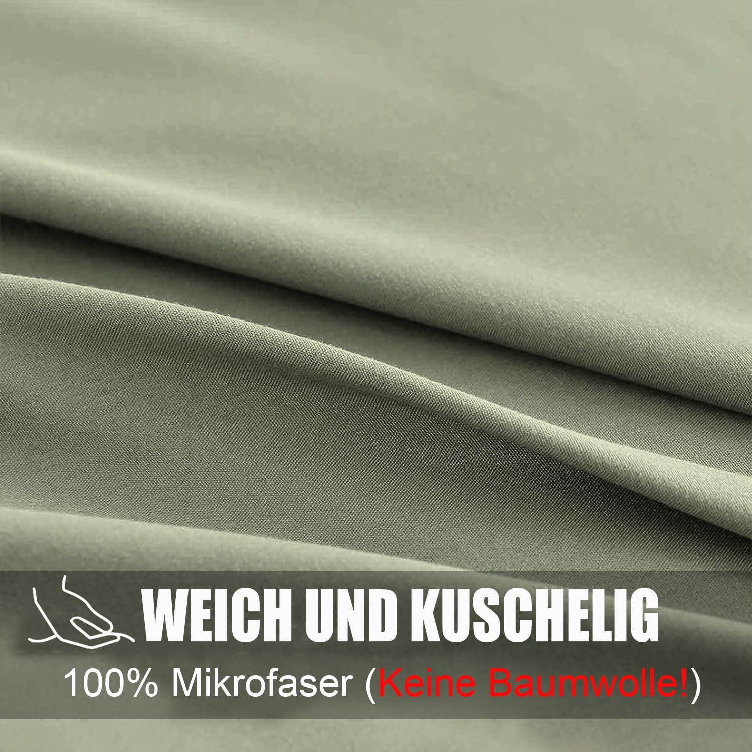 Detalle de Soifox Kissenbezug 50 x 70 2er Set Kopfkissenbezug
