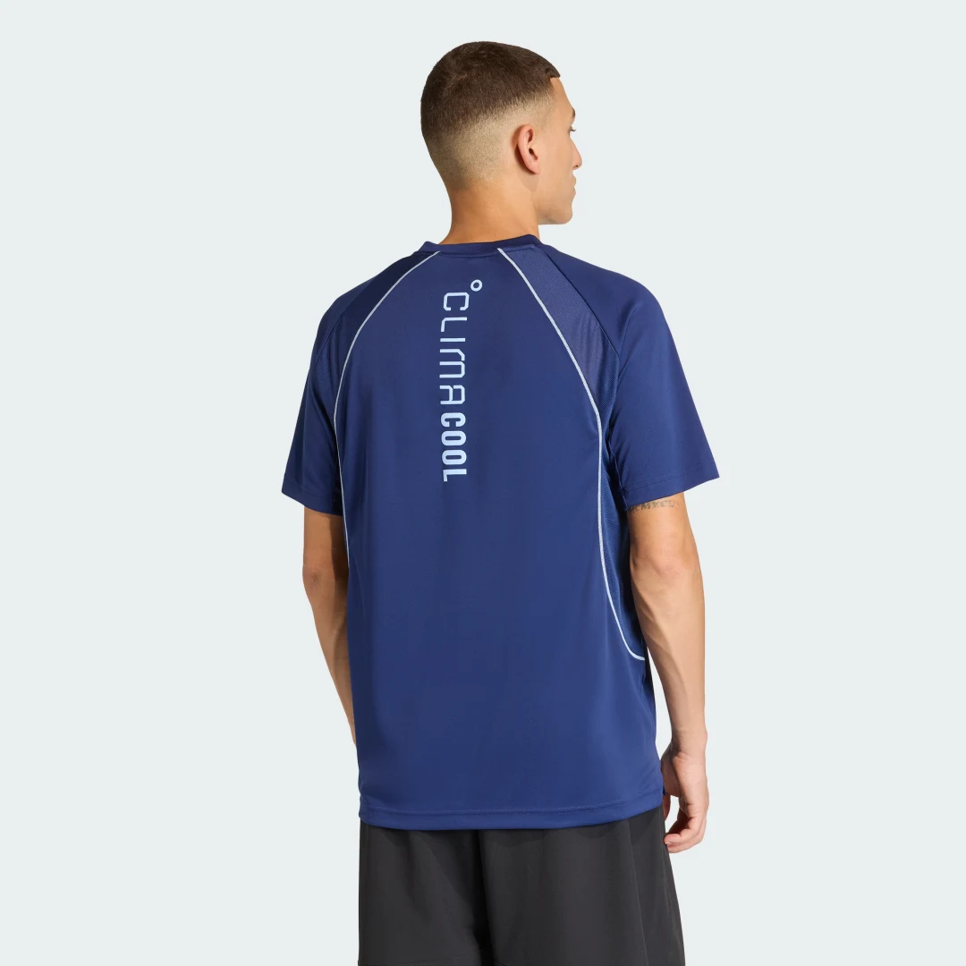 Detalle 2 de Adidas Camiseta Tech Apparel CLIMACOOL – color Azul