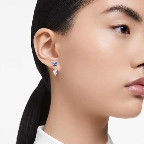 Detalle 1 de Swarovski Pendientes Ear Jacket Mesmera – Tallas mixtas, azules, desmontables