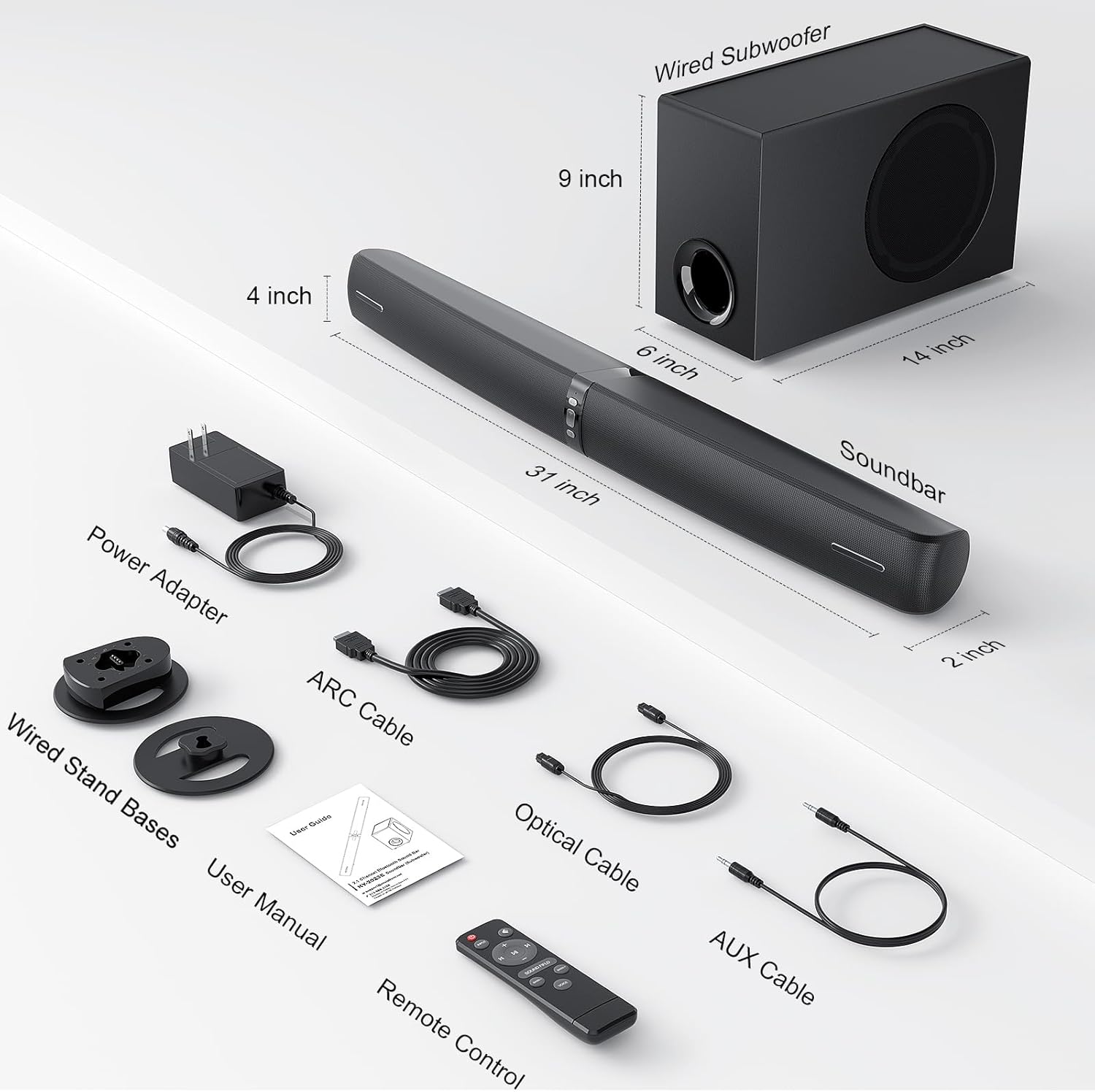 Thumbnail 6 de Vecibel 120W Sound Bar with Subwoofer