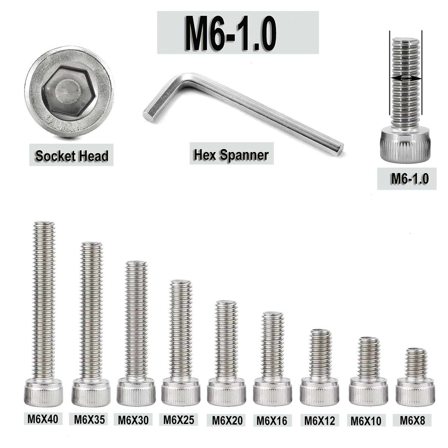 Detalle 2 de Socket Head Cap Screws M6