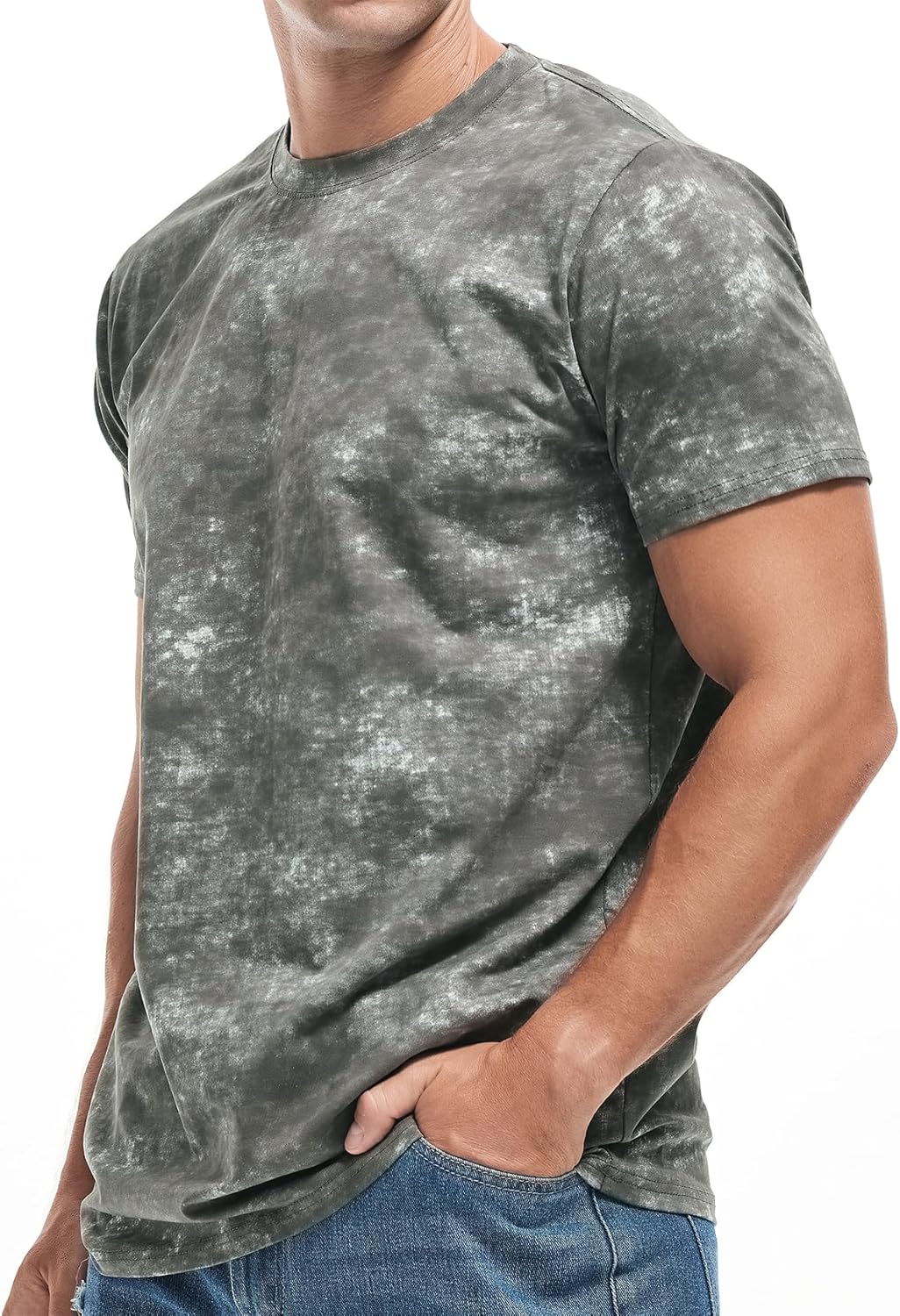 Detalle 2 de USALL Herren Druck-T-Shirt 95% Baumwolle