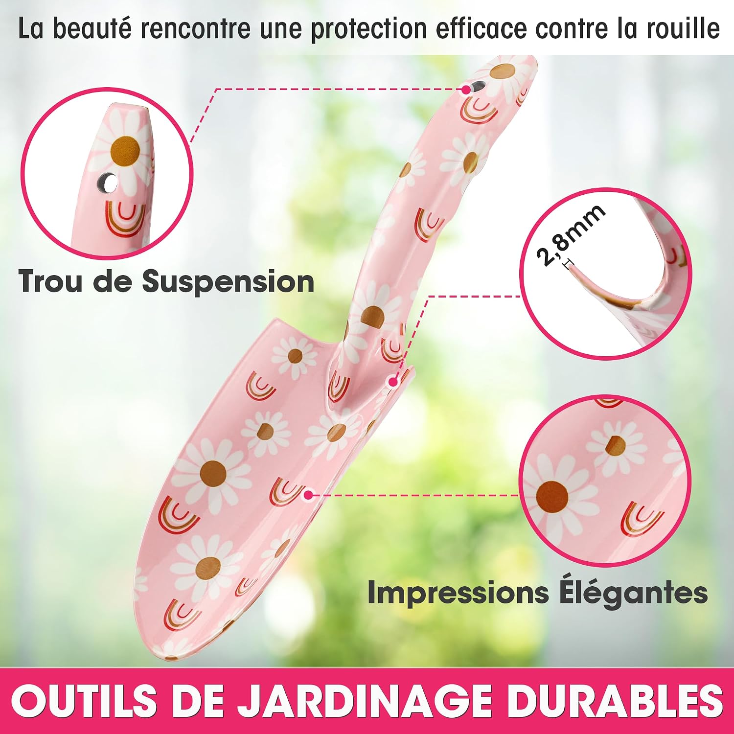 Detalle 2 de WORKPRO Ensemble d'outils jardin 4 pièces, inox