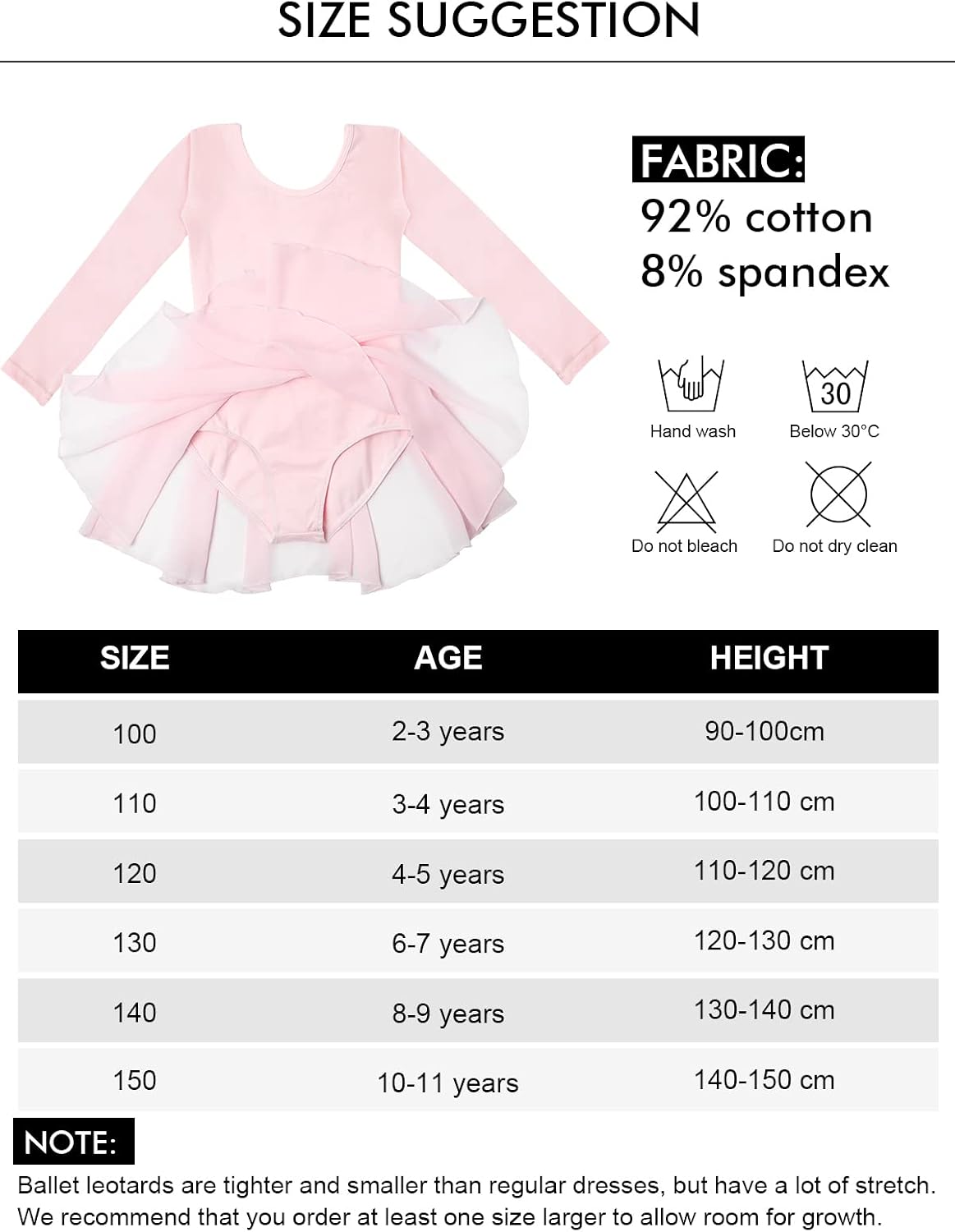 Detalle de Girls Ballet Dress Short Sleeve Chiffon Skirt Leotard 🩰
