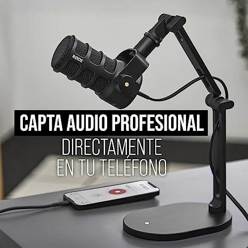 Thumbnail 4 de RØDE PodMic USB: micrófono dinámico de radiodifusión con conectividad XLR y USB-C (Negro)