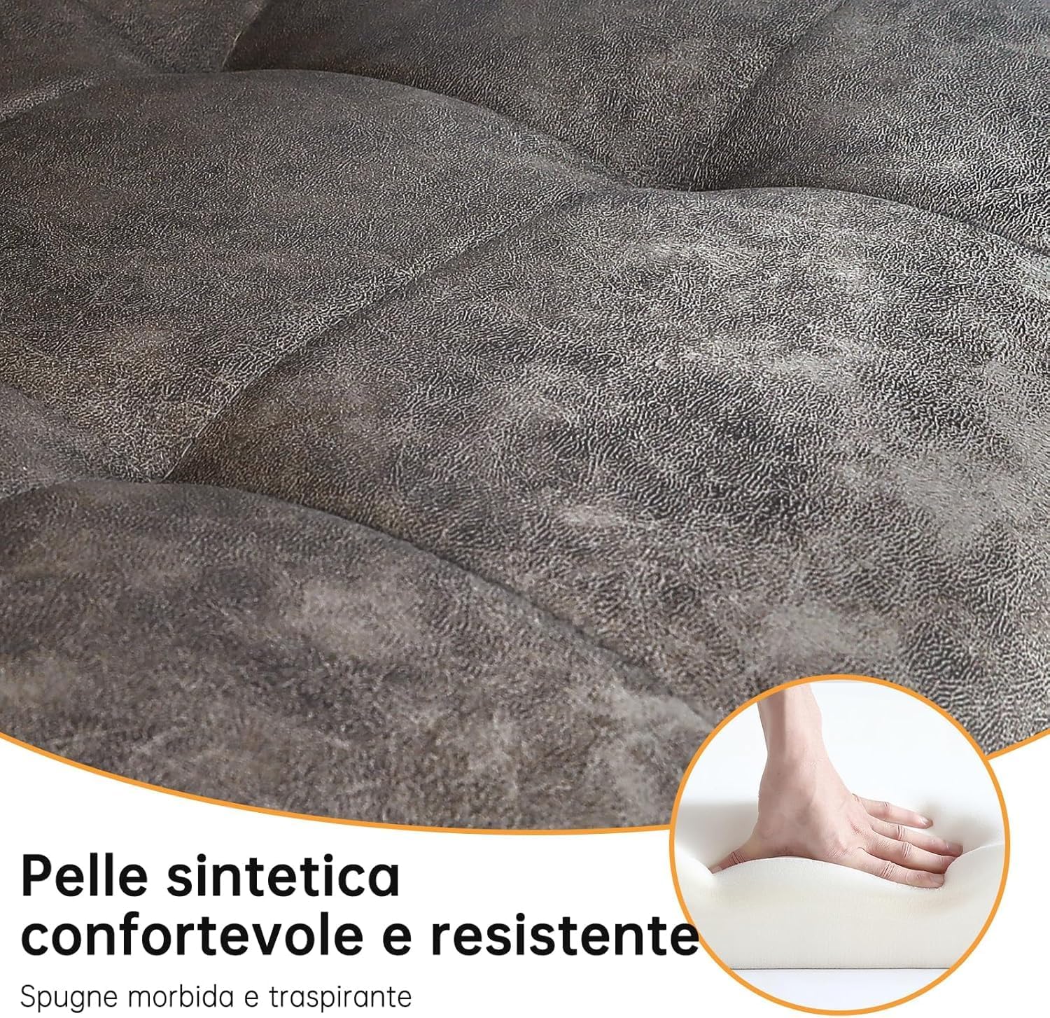 Detalle de LEWE Sedie da pranzo set da 4: comfort e versatilità per cucina e soggiorno