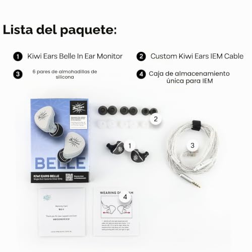 Thumbnail 7 de Linsoul Kiwi Ears Belle In Ear Monitor: precisión y sonido envolvente con DLC de 10 mm