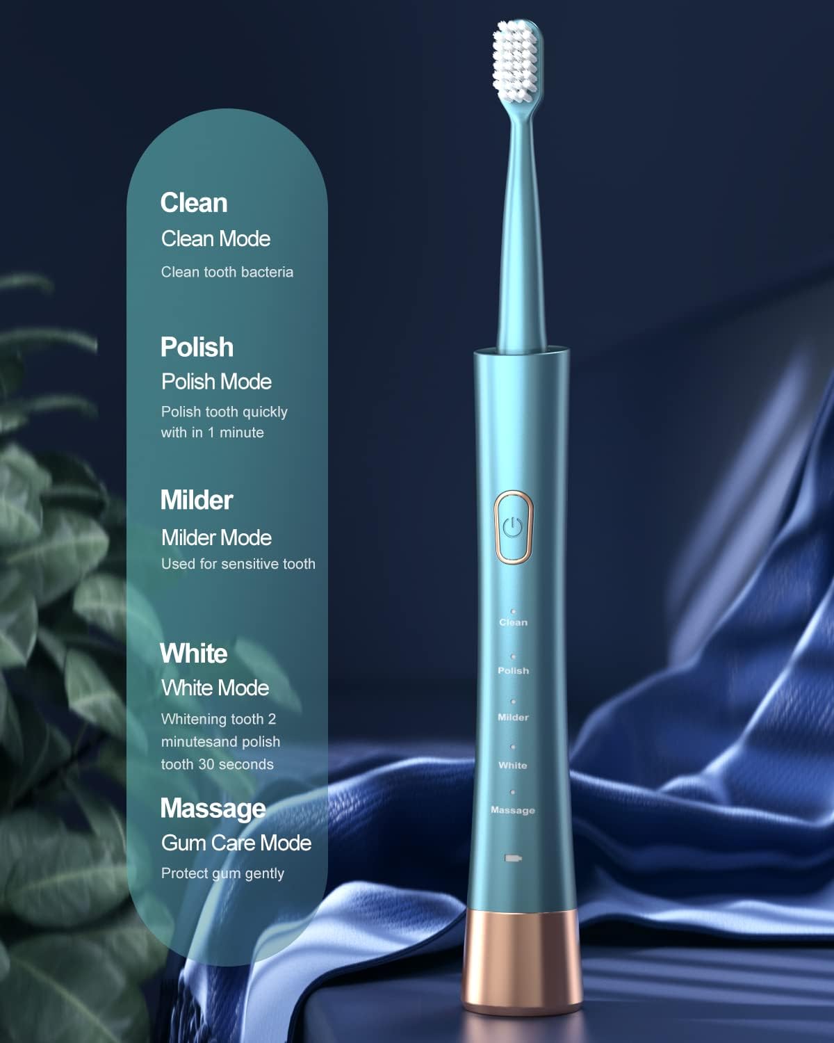 Thumbnail 1 de USB Rechargeable Sonic Electric Toothbrush 31,000 VPM