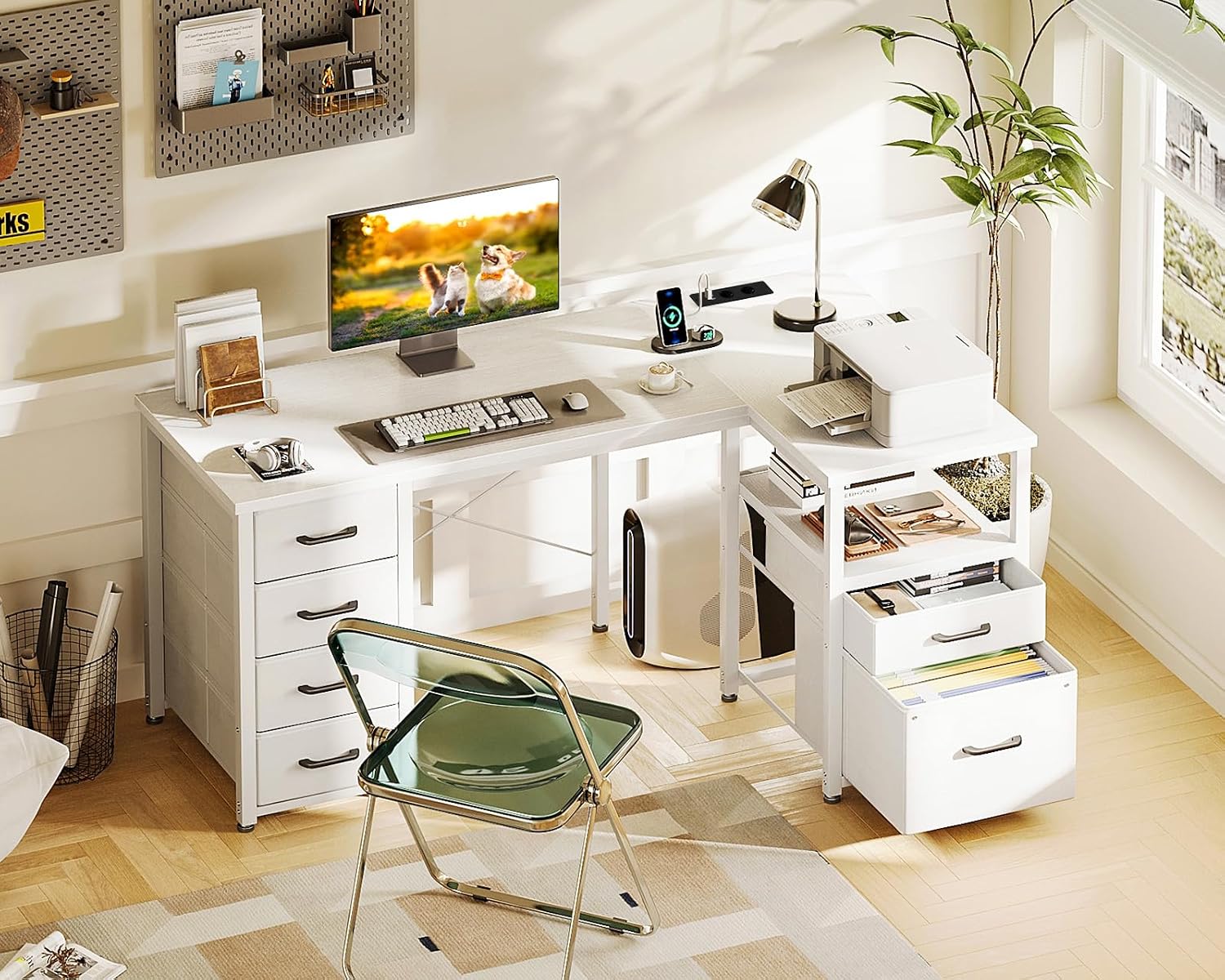 Thumbnail 1 de Coleshome Scrivania Angolare 140x80cm