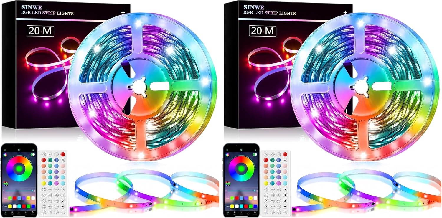 Thumbnail 6 de SINWE Led Strip Light 20M RGB with Music Sync 🎉