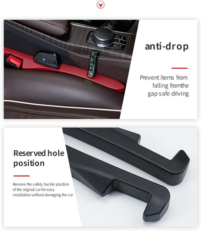Thumbnail 4 de IHOTDER 2PCS Car Seat Gap Filler 15.7in