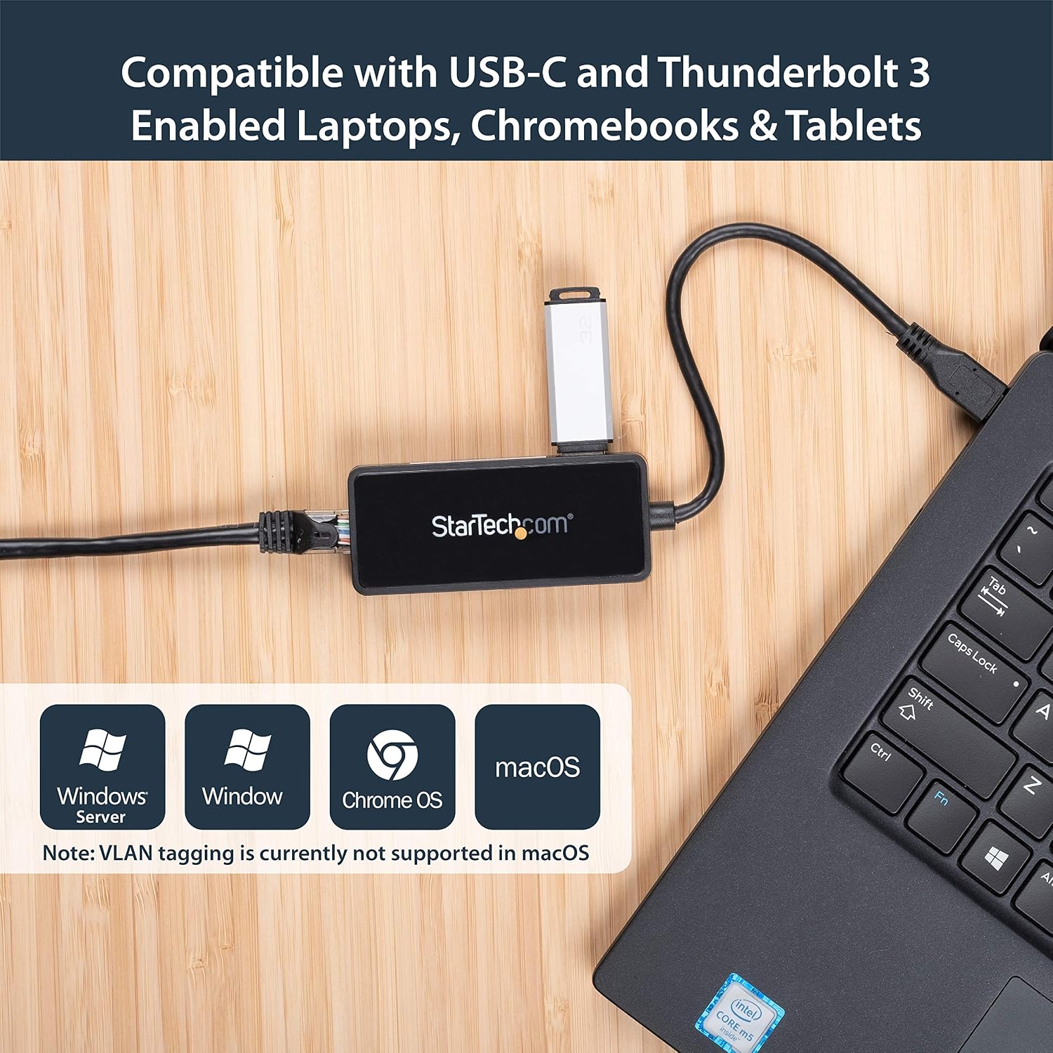 Thumbnail 2 de StarTech USB-C to Ethernet Gigabit Adapter