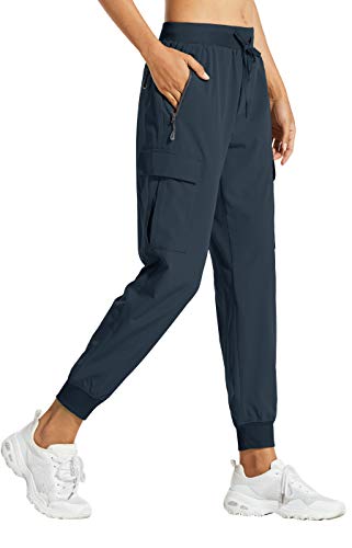 Detalle de Libin Pantaloni Trekking Donna Cargo Jogger Estivi 27" Blu Navy M