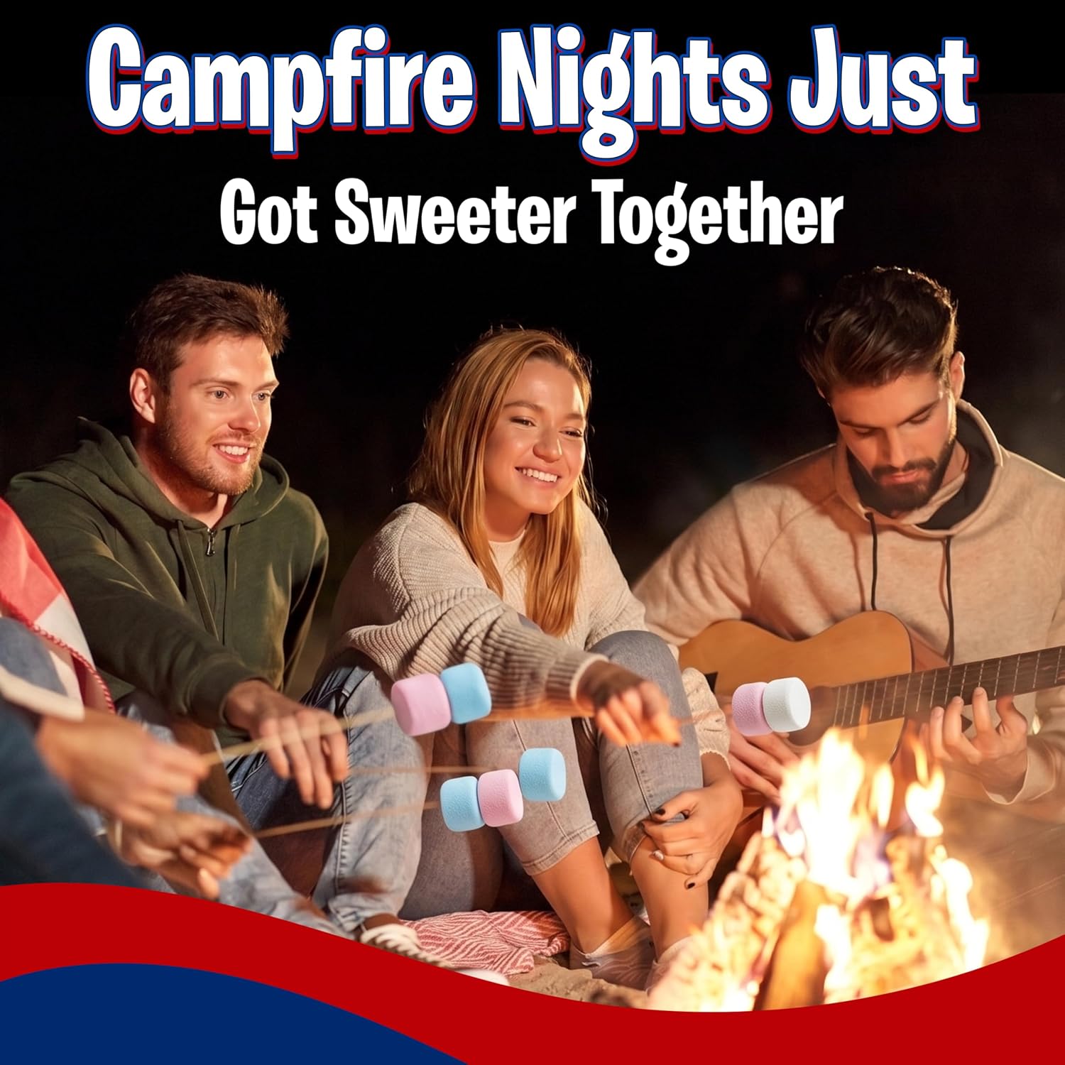 Thumbnail 6 de Red, White & Blue Marshmallows, 12 oz