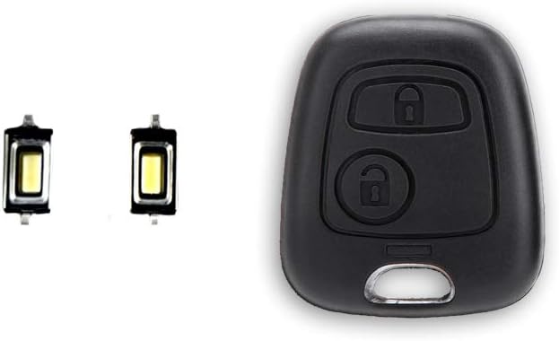 Detalle de 1neiSmartech Cover Guscio Scocca 2 Tasti Telecomando Compatibile con Toyota Aygo - Citroen C1 C2 C3 C4 - Peugeot 107 207 307
