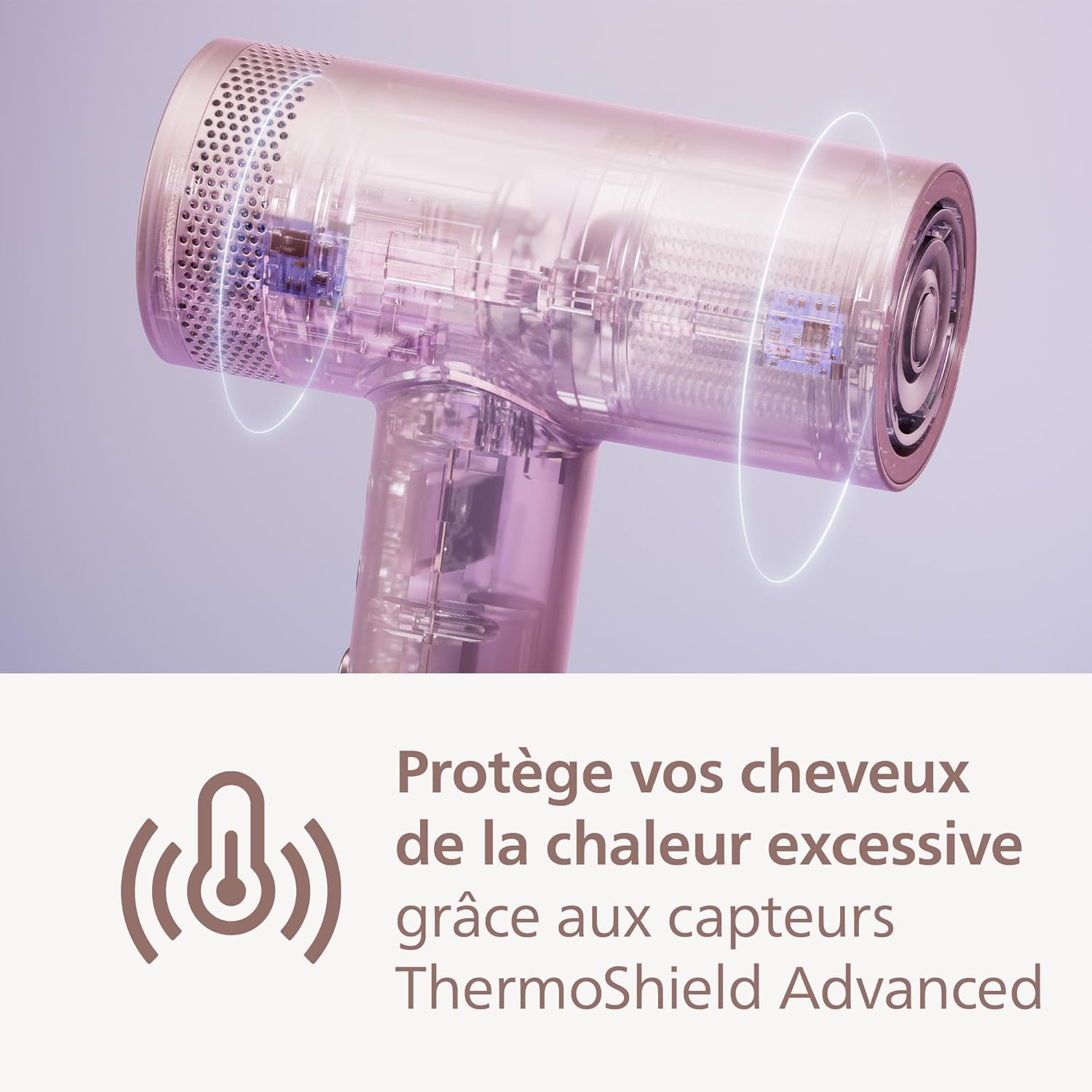 Thumbnail 1 de Philips Sèche-cheveux Série 8000 BHD837/10: rapidité et soin du cuir chevelu avec ThermoShield Advanced