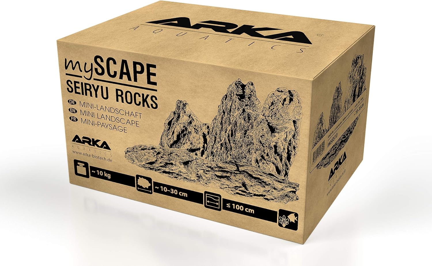 Detalle de ARKA myScape-Rocks Seiryu Mini Landscape Natural Aquarium Rock, 10 kg