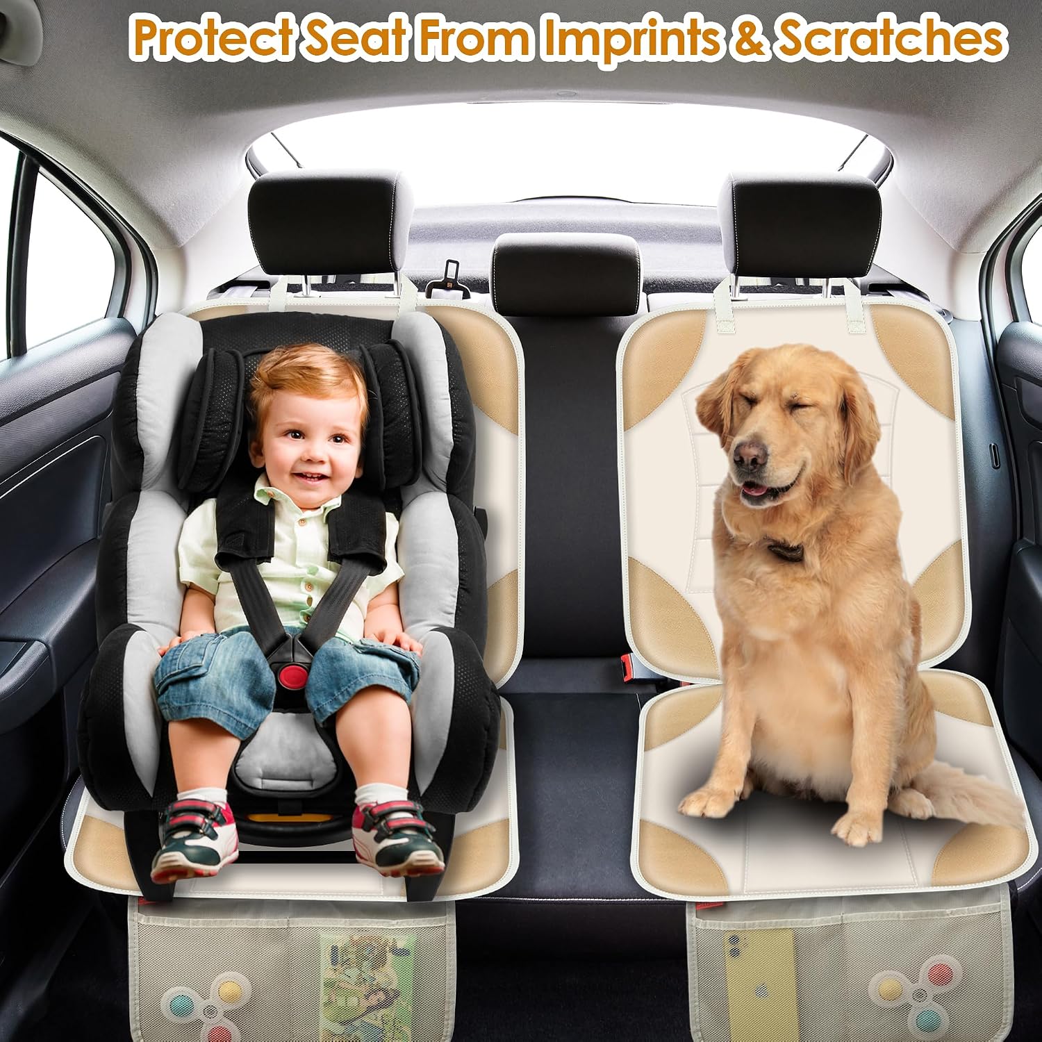 Thumbnail 6 de Sinvitron seat protector under baby car seat, Waterproof 600D Oxford Car Seat Mat