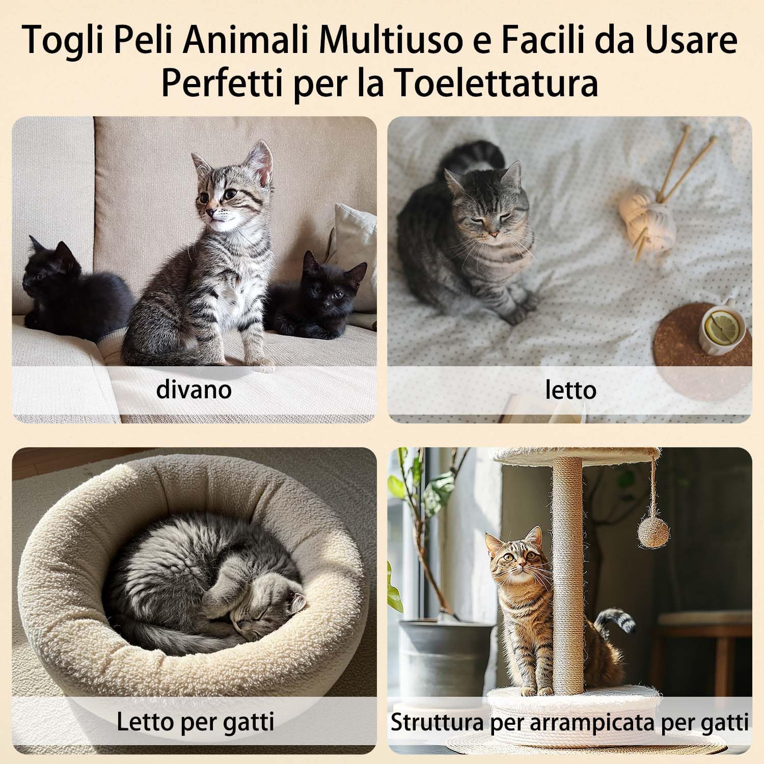 Thumbnail 5 de Kunoli 2 Guanti toelettatura animali 🐾
