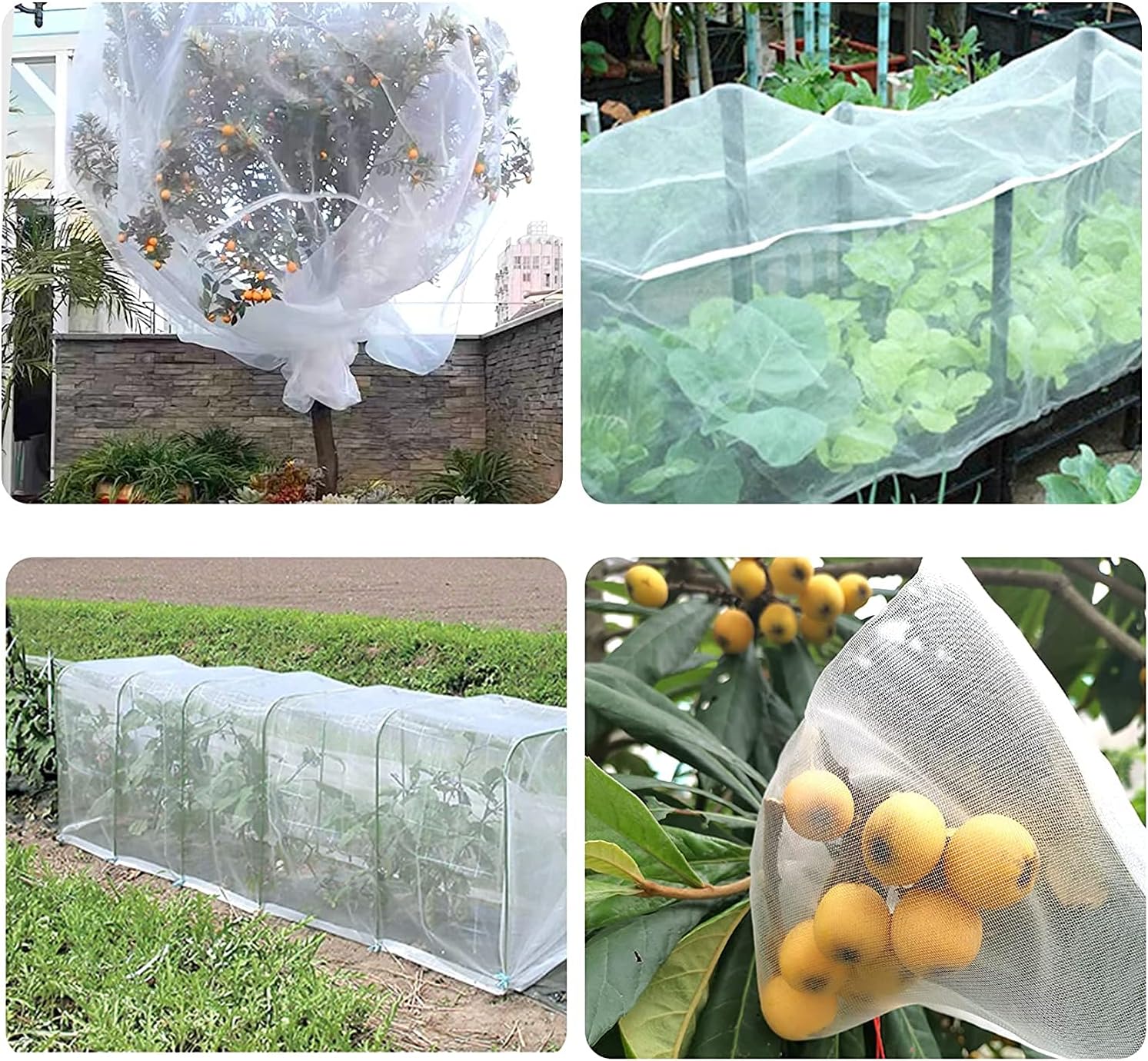 Thumbnail 1 de OAHAO Insect Netting Mesh (2.5m x 10m) fine mesh garden cover for butterflies, pests & birds