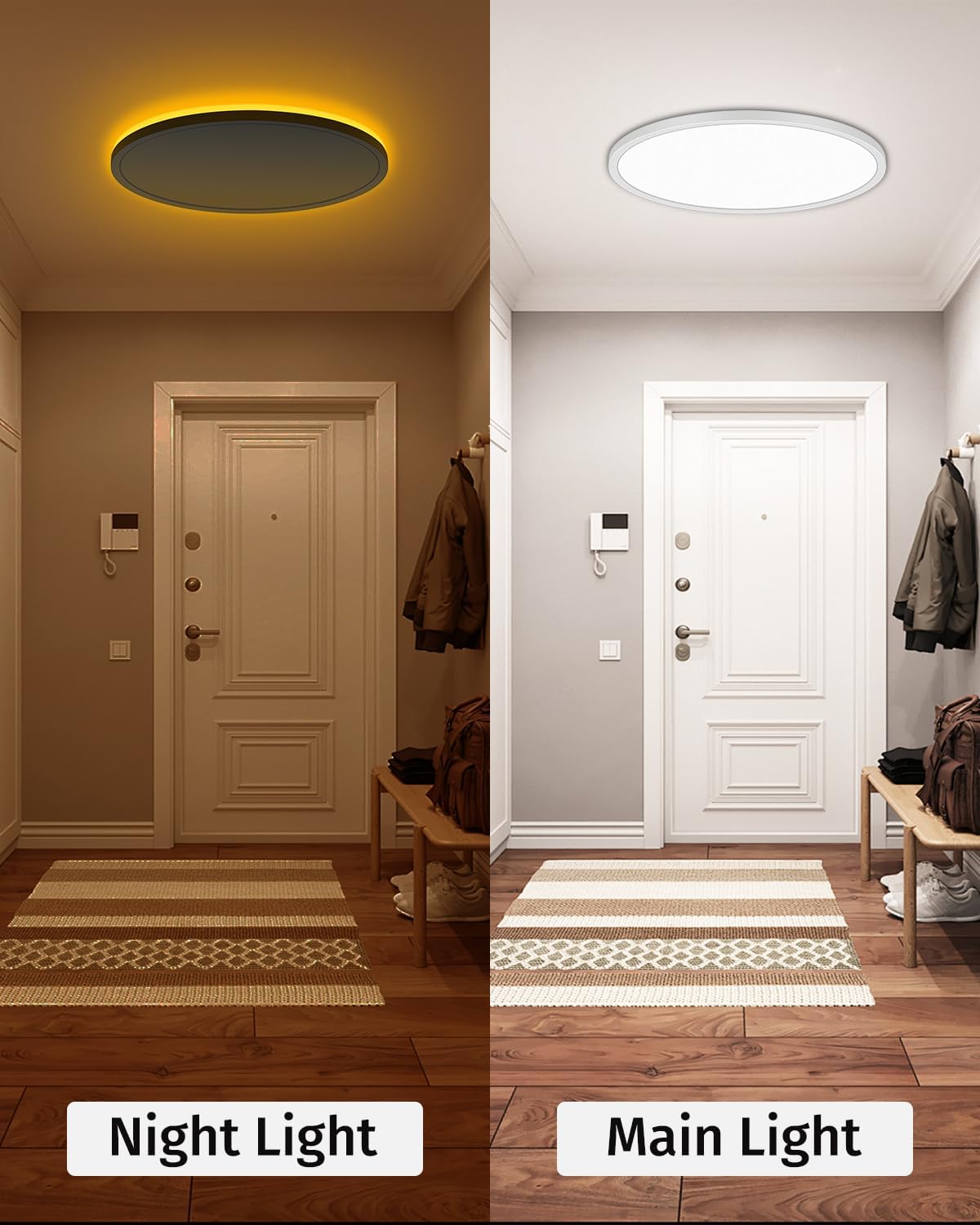 Detalle 2 de Bowfar LED Deckenleuchte 24W 2800LM
