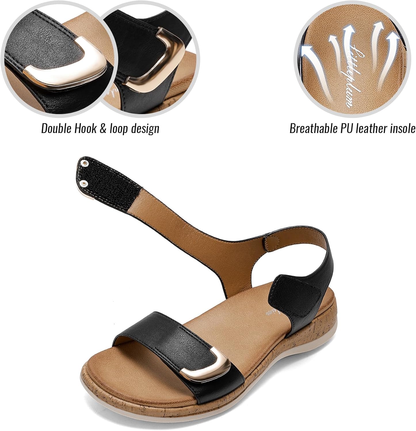 Thumbnail 2 de Littleplum Sandales Femme Été Confortables et Polyvalentes – Casual Plats
