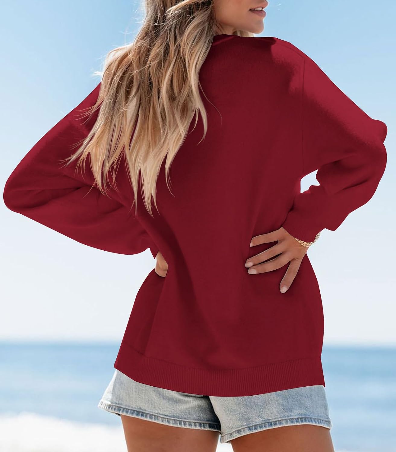 Thumbnail 4 de Dressmine Womens American Flag Sweater knit pullover