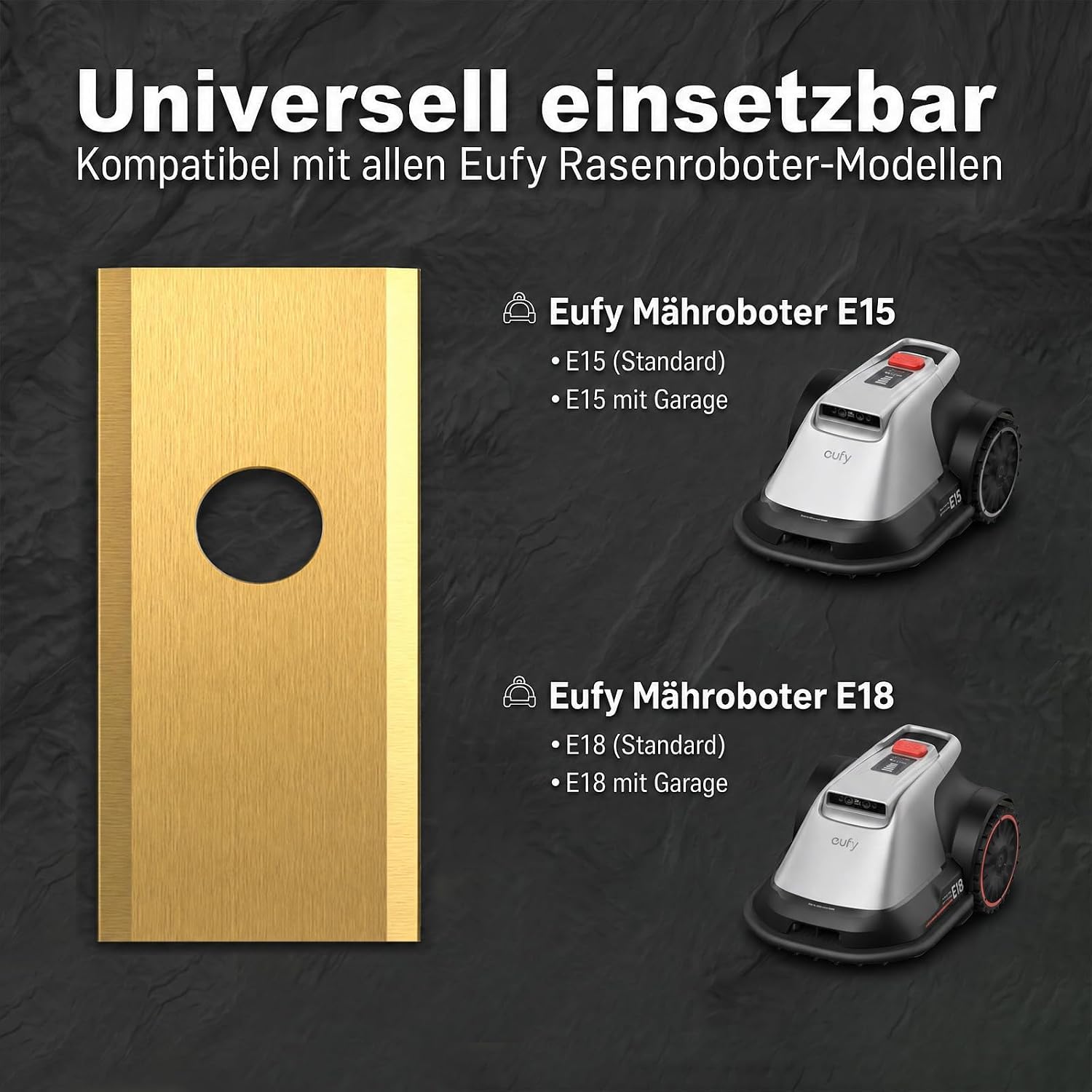 Thumbnail 1 de HAUSPROFI Titan Ersatzklingen 30x für Eufy Mähroboter E15 & E18 – 60% längere Haltbarkeit, inkl. Schrauben & Box