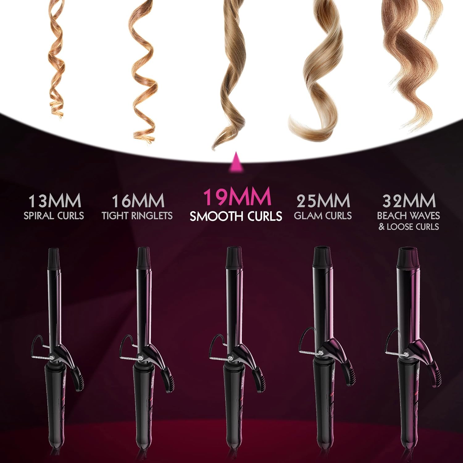 Detalle 2 de WAHL Curling Tong (19 mm) – Ceramic-Coated, Corded Hair Styling Wand