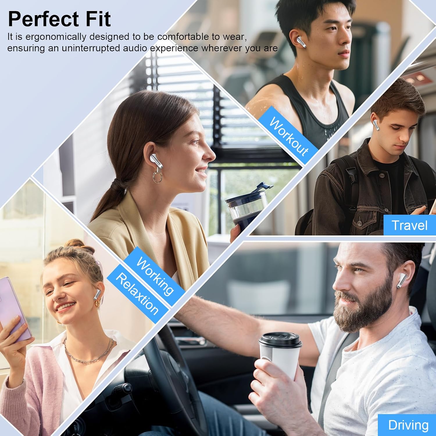 Detalle de Wireless Earbuds with 60-Hour Battery
