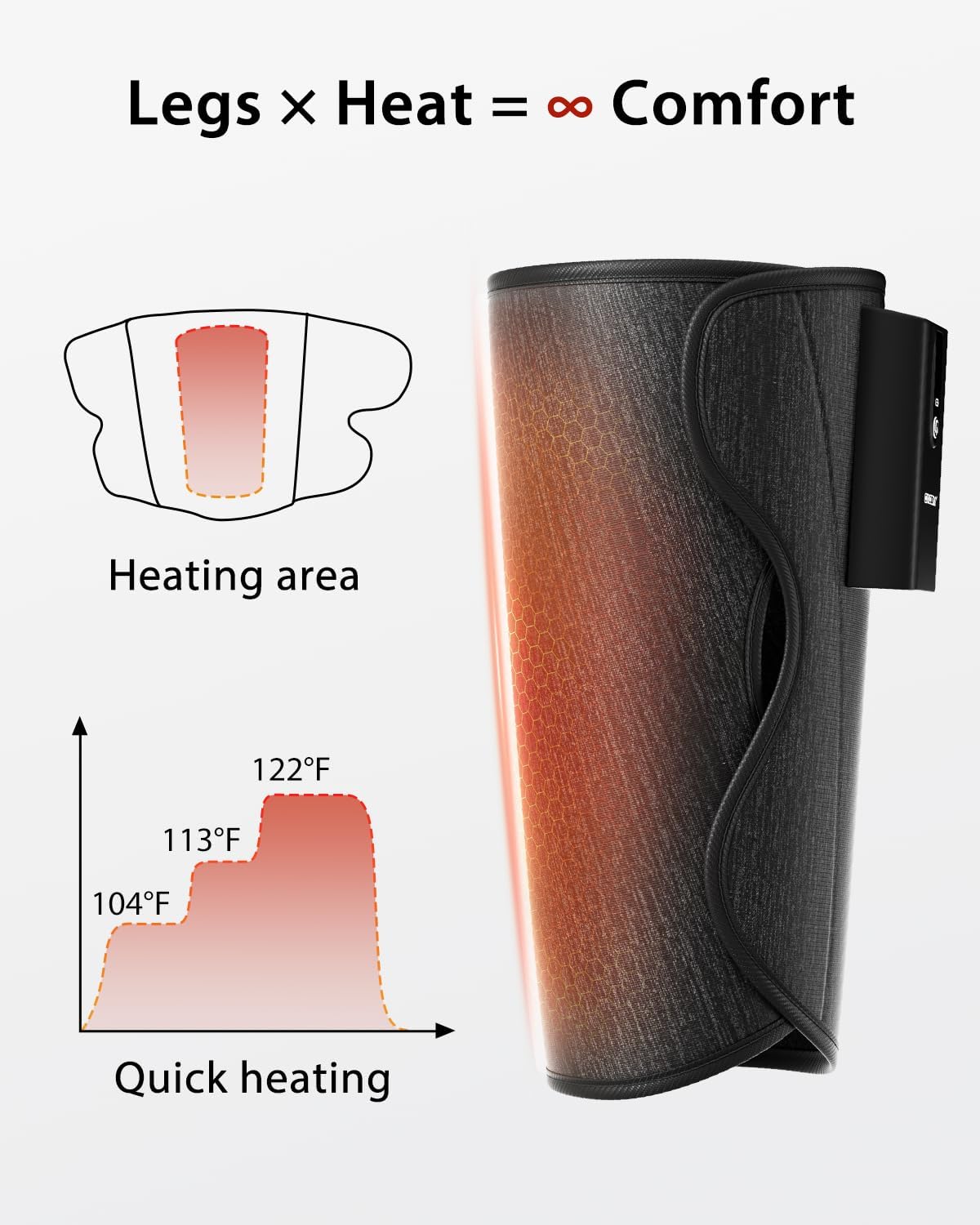 Detalle 2 de CINCOM Leg Massager with Heat and Air Compression