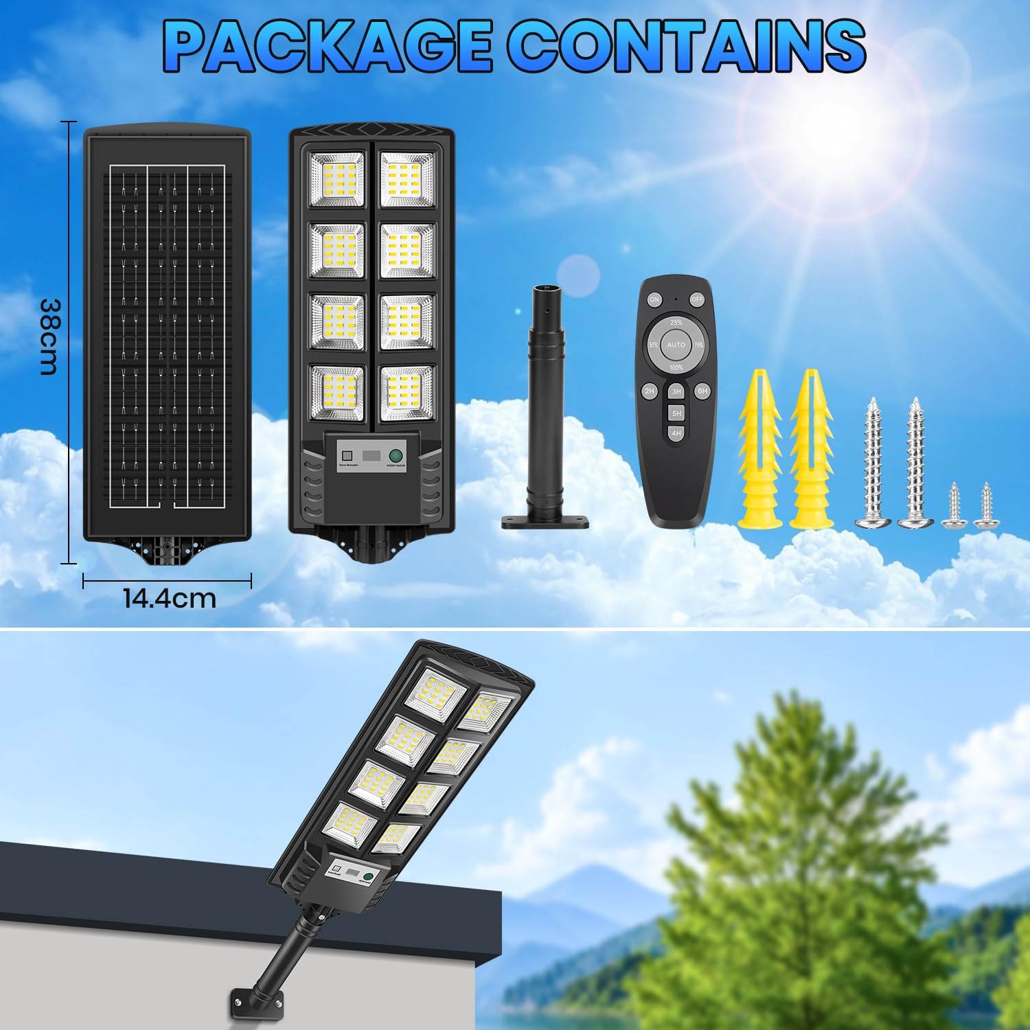Thumbnail 6 de VOPHICHO Farolas Solares Exterior 🌞 2 Pack, IP66, Sensor
