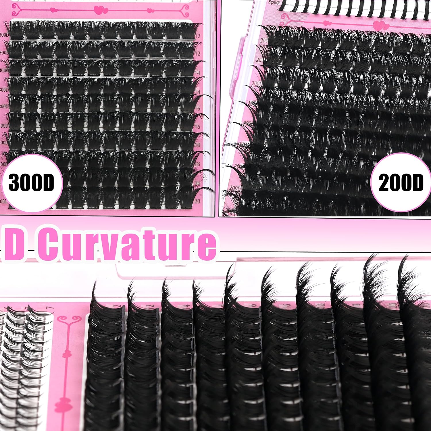 Thumbnail 1 de YIDUO Cluster Lash Kit 200D+300D