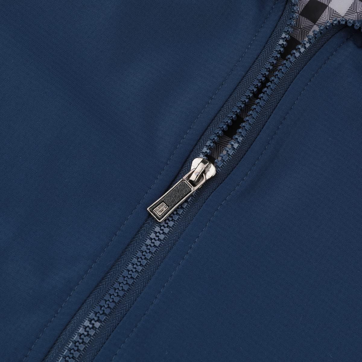 Detalle de Allthemen giubbotto invernale da uomo con collo alto e zip, stile aviatore