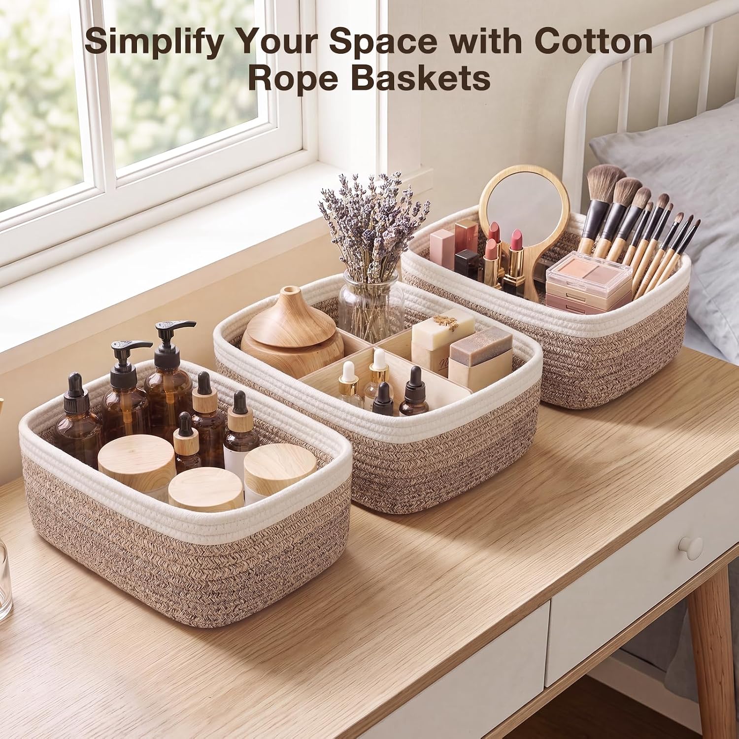 Detalle de Woven Storage Baskets, 3-Pack