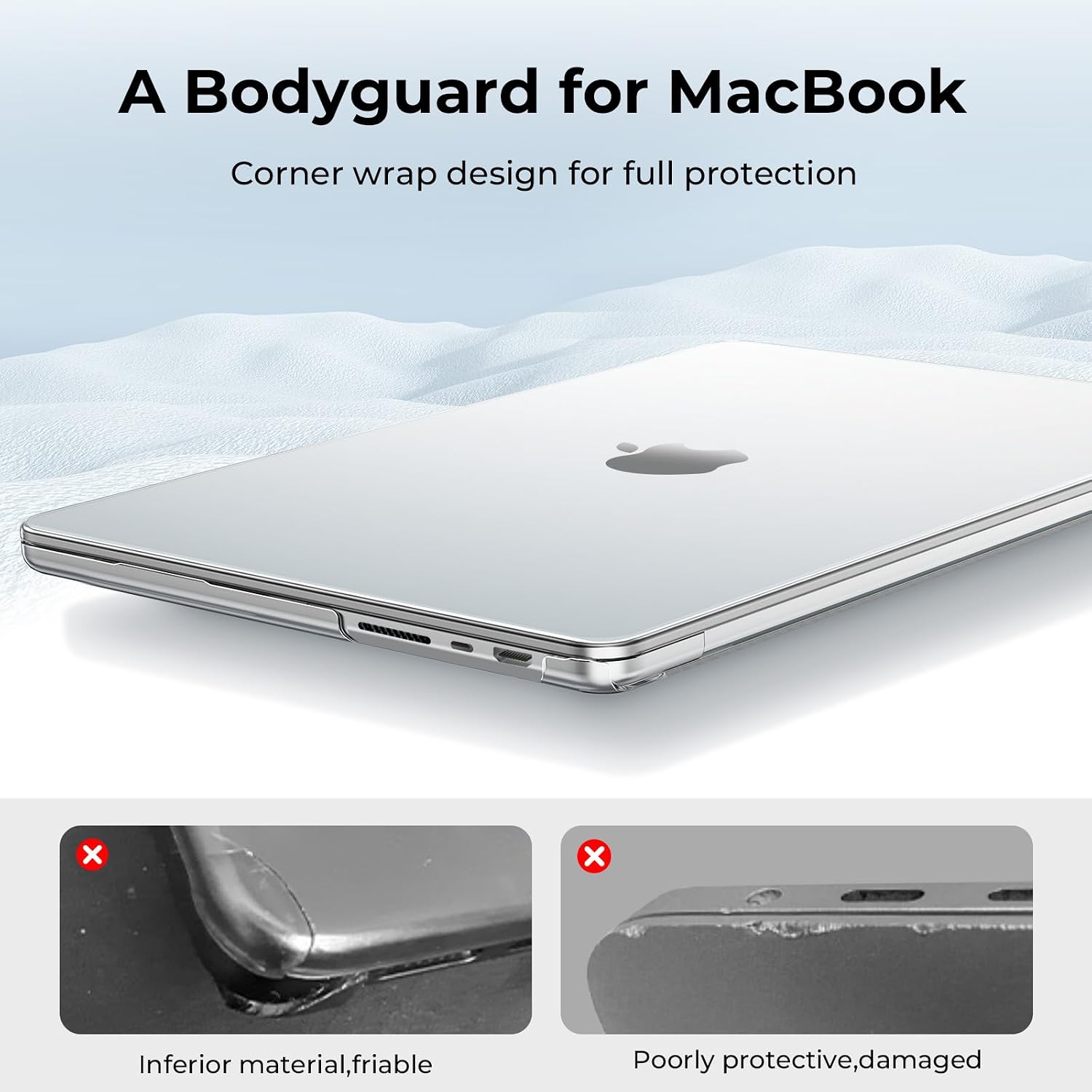 Detalle de EooCoo Cover trasparente per MacBook Pro 14" (2021–2025)