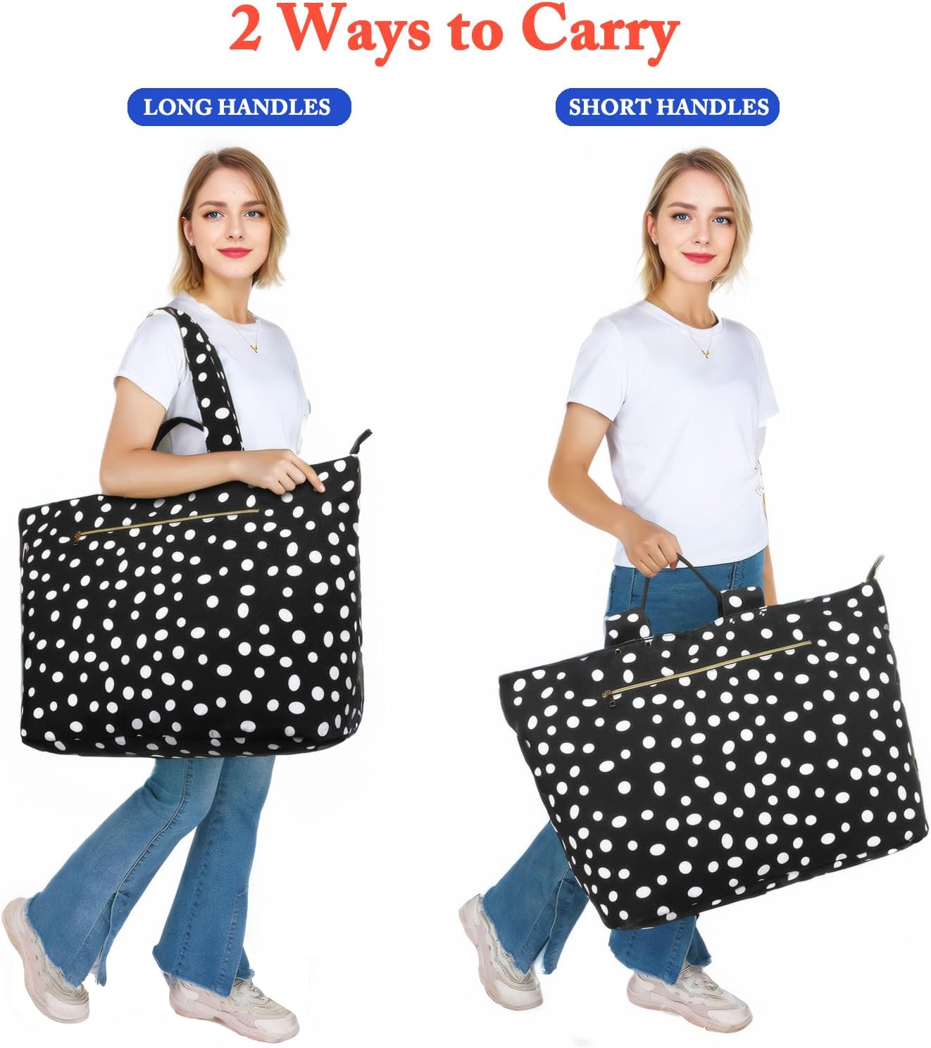 Detalle de Fammart Beach Bags Waterproof Sandproof Large Canvas Tote with Leakproof Wet Pocket