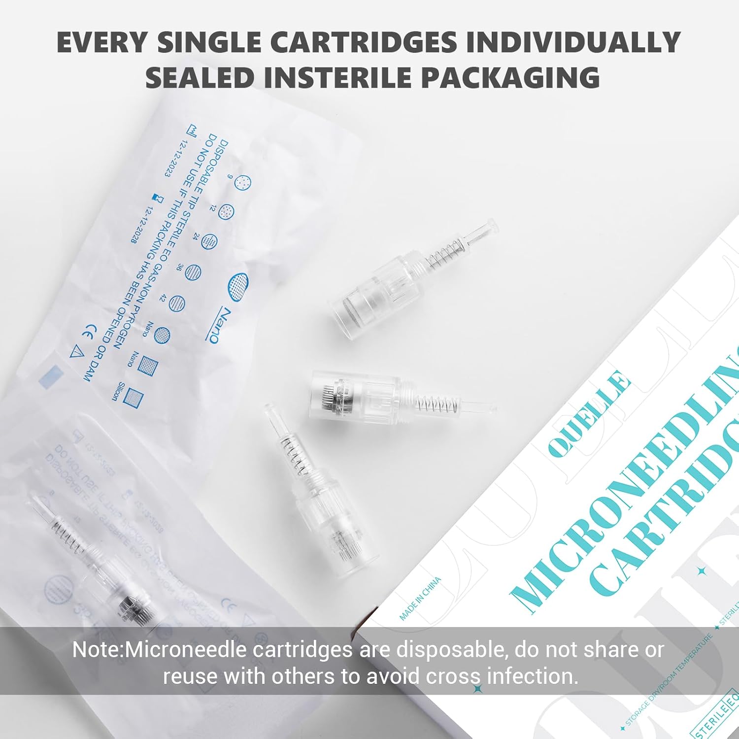 Thumbnail 6 de 10 Aghi Dermapen 24 Pin – Cartucce di ricambio universali con porta filettata per pen microneedling