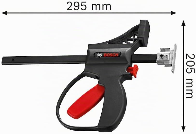 Detalle de Bosch Professional Morsetti FSN KZW: morsetti rapidi e affidabili per fissare il binario di guida