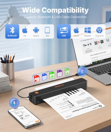Detalle de RONGTA F11 Thermal Portable Printer: Inkless, Pocket-Sized Printing for Travel and Home